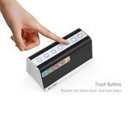 aLLreLi Ultra-Portable Bluetooth 4.0 Speaker w/ Touchpad, 2600mAh External Battery (13 Hour Playtime), Aux, Micro... N4