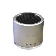 NOMENI Wireless Portable Mini Speaker FM Radio USB Micro SD TF Card MP3 Player Silver