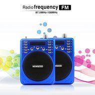 NEWGOOD Portable Mini Voice amplifier Speaker Microphone Megaphone Booster Loudspeaker MP3 player SD TF Card USB... N6