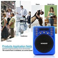 NEWGOOD Portable Mini Voice amplifier Speaker Microphone Megaphone Booster Loudspeaker MP3 player SD TF Card USB... N9