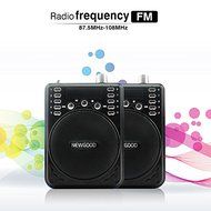 NEWGOOD Portable Mini Voice amplifier Speaker Microphone Megaphone Booster Loudspeaker MP3 player SD TF Card USB... N14