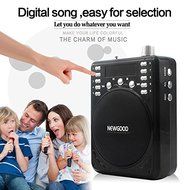 NEWGOOD Portable Mini Voice amplifier Speaker Microphone Megaphone Booster Loudspeaker MP3 player SD TF Card USB... N17