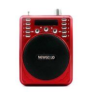NEWGOOD Portable Mini Voice amplifier Speaker Microphone Megaphone Booster Loudspeaker MP3 player SD TF Card USB... N18