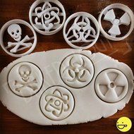 FULL SET of 4 Science Symbols Cookie Cutters
