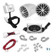 Pyle PLMCA31BT 400-Watt Motorcycle Weatherproof Bluetooth Sound System with Speakers, Amplifier and 3.5mm iPod...