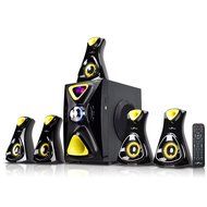 beFree Sound 6.5" Amplifier 5.1 Channel Bluetooth Speaker System with USB and SD Slots