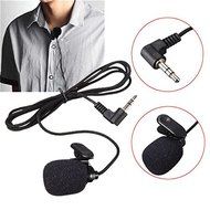 BephaMart 1.1m Mini 3.5mm External Tie Lapel Lavalier Clip Microphone Recording Lectures For PC Laptop