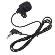 BephaMart 1.1m Mini 3.5mm External Tie Lapel Lavalier Clip Microphone Recording Lectures For PC Laptop N3