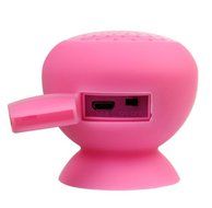 ZPS Hot Salemini Mushroom Bluetooth Speaker Wireless Hands Free Waterproof Silicone Suction (pink) by Generic N4