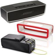 Bose SoundLink Mini II Bluetooth Wireless Speaker - Carbone w/ Red Soft Silicon Cover &amp; Travel Bag - Bundle