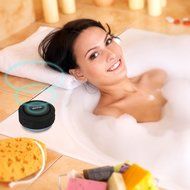Portable Outdoor and Shower Speaker - Skiva AudioFlow Splashproof Water-resistant Loud (5W) Bluetooth Wireless... N3