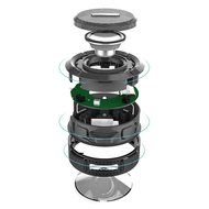 Portable Outdoor and Shower Speaker - Skiva AudioFlow Splashproof Water-resistant Loud (5W) Bluetooth Wireless... N9