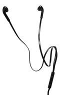 2BOOM Noise Isolating Wired Earbuds Headphones with Microphone and Volume Control Black