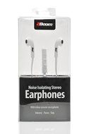 2BOOM Noise Isolating Wired Earbuds Headphones with Microphone and Volume Control Black N7
