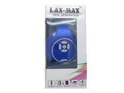 Lax-Max Bluetooth 5 in 1 Wireless Over Ear Headphones with Flip Out Speakers (Blue)