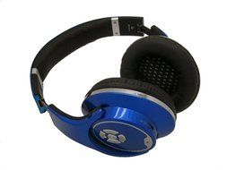 Lax-Max Bluetooth 5 in 1 Wireless Over Ear Headphones with Flip Out Speakers (Blue) N2