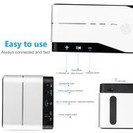 Bluetooth Speaker,Findyouled Portable Wireless Stereo Speaker with Color LED Mode,Hi-Fi Superior Sound(Silver) N3