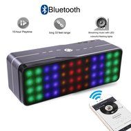 Bluetooth Speaker,Findyouled Portable Wireless Stereo Speaker with Color LED Mode,Hi-Fi Superior Sound(Silver) N8