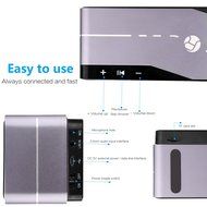 Bluetooth Speaker,Findyouled Portable Wireless Stereo Speaker with Color LED Mode,Hi-Fi Superior Sound(Silver) N9