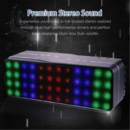 Bluetooth Speaker,Findyouled Portable Wireless Stereo Speaker with Color LED Mode,Hi-Fi Superior Sound(Silver) N11
