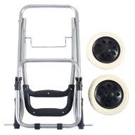 Gracelove Black Large Capacity Light Weight Wheeled Shopping Trolley Push Cart Bag N7