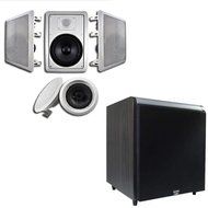 Acoustic Audio HT-65 In-Wall/Ceiling 5.1 Home Theater 6.5" Speakers and 10" Powered Sub HT-65-HD10B
