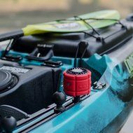 Red Fox Wireless Rover IPX7 Waterproof Bluetooth Speaker with YakAttack Rail Kayak Mount (Red) N6