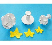FOUR-C Fondant Tools Ivy Leaf Sugarcraft Cutters for Cake Decorating Color White