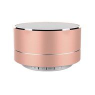 niceEshop(TM) Mini Portable Bluetooth Wireless Speaker Super Bass for Tablet PC MP3 Smartphone, Rose Gold