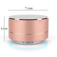 niceEshop(TM) Mini Portable Bluetooth Wireless Speaker Super Bass for Tablet PC MP3 Smartphone, Rose Gold N2