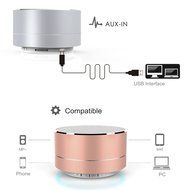 niceEshop(TM) Mini Portable Bluetooth Wireless Speaker Super Bass for Tablet PC MP3 Smartphone, Rose Gold N4