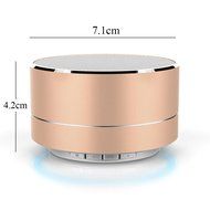 niceEshop(TM) Mini Portable Bluetooth Wireless Speaker Super Bass for Tablet PC MP3 Smartphone, Rose Gold N19
