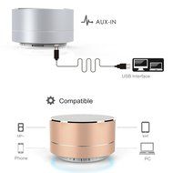 niceEshop(TM) Mini Portable Bluetooth Wireless Speaker Super Bass for Tablet PC MP3 Smartphone, Rose Gold N21