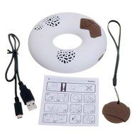 CODE Donut Premium Portable Wireless Bluetooth Speaker with NFC Tag (White, Dual Drivers, Built-in Speakerphone... N5