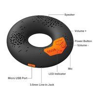 CODE Donut Premium Portable Wireless Bluetooth Speaker with NFC Tag (White, Dual Drivers, Built-in Speakerphone... N11
