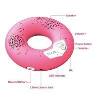 CODE Donut Premium Portable Wireless Bluetooth Speaker with NFC Tag (White, Dual Drivers, Built-in Speakerphone... N19