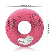 CODE Donut Premium Portable Wireless Bluetooth Speaker with NFC Tag (White, Dual Drivers, Built-in Speakerphone... N20
