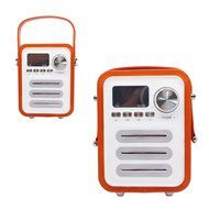 JS-BASE Ultra Portable Adjustable Handle Speaker ,Wooden+Leather Retro Style Bluetooth Speakers Support Songs...