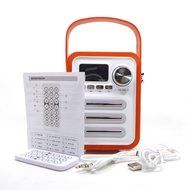 JS-BASE Ultra Portable Adjustable Handle Speaker ,Wooden+Leather Retro Style Bluetooth Speakers Support Songs... N5