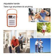 JS-BASE Ultra Portable Adjustable Handle Speaker ,Wooden+Leather Retro Style Bluetooth Speakers Support Songs... N7