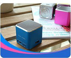 Music Angel Mini Multimedia Speaker Support for Tf Card U-disk Fm Radio Md07u Silver N3