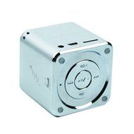Music Angel Mini Multimedia Speaker Support for Tf Card U-disk Fm Radio Md07u Silver N8
