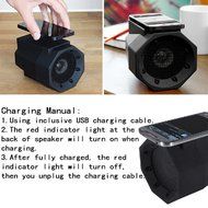 Smileto Portable Touch Speaker Boom Box With No Cable, No Pairing, Just Touch For Instant Amplification(black) N6