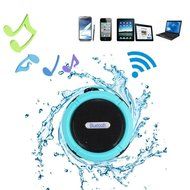 OnlinDo, Mini 5W Power (IPX5 Water Resistant) Waterproof Bluetooth Wireless Speaker w/ Suction Cup &amp; Mic for IOS...