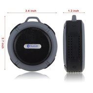 OnlinDo, Mini 5W Power (IPX5 Water Resistant) Waterproof Bluetooth Wireless Speaker w/ Suction Cup &amp; Mic for IOS... N21