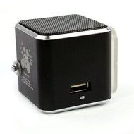 Doinshop Fashion New Portable Micro SD TF USB Mini Stereo Speaker Music Player FM Radio PC Mp3 (Black) N2