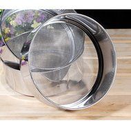 &quot;21cm Sliver Stainless Steel Wire Mesh Flour Sifter Professional Tool&quot; shopping N3