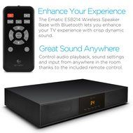 Ematic ESB214 Speaker Base with Built-In Subwoofer and Bluetooth (Black) N3