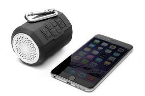 Jarv Big Shot Water Resistant Rugged Bluetooth Speaker with FM radio - Gray N3