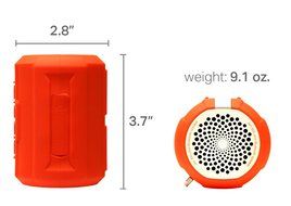Jarv Big Shot Water Resistant Rugged Bluetooth Speaker with FM radio - Gray N5
